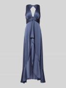 Jake*s Cocktail Abendkleid im Double-Layer-Look in Rauchblau, Größe 32