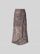 Iro Midirock mit Raffungen in Mittelbraun, Größe 36