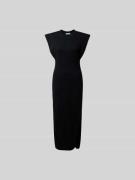 Iro Midikleid in Ripp-Optik in Black, Größe S