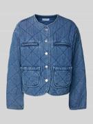 EDITED Steppjacke mit Druckknopfverschluss Modell 'Margo' in Jeansblau...