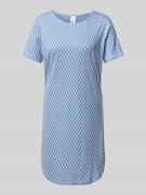 CCDK Copenhagen Nachthemd mit Rundhalsausschnitt Modell 'Nicole' in Bl...