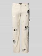 EIGHTYFIVE Jeans mit 5-Pocket-Design in Offwhite, Größe 33