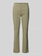 STEHMANN Slim Fit Hose mit elastischem Bund Modell 'INA' in Oliv, Größ...