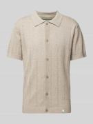 Colours & Sons Regular Fit Freizeithemd mit Leinen-Anteil in Beige, Gr...