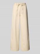 moves Jeans mit Bindegürtel Modell 'Adanna' in Offwhite, Größe 36