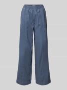 JAKE*S STUDIO WOMAN Wide Leg Stoffhose mit elastischem Bund in Jeansbl...
