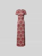 Rabanne Maxikleid mit Rundhalsausschnitt in Rot, Größe S