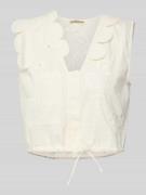 Stella Nova Regular Fit Blusentop mit V-Ausschnitt Modell 'Elements' i...