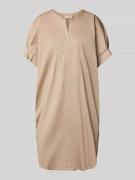 FREE/QUENT Knielanges Kleid mit Stretch-Anteil Modell 'Xenia' in Taupe...
