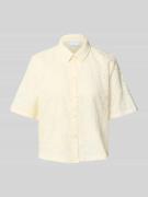 Jake*s Collection Regular Fit Hemdbluse mit 1/2-Arm in Ecru, Größe 34