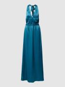 YAS Midikleid mit Neckholder Modell 'ATHENA' in Tuerkis, Größe S