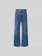 ISNURH Flared Fit Jeans aus reiner Baumwolle in Jeansblau, Größe XL