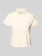 Bash Poloshirt mit kurzer Knopfleiste in Ecru, Größe 34