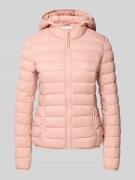 REVIEW Steppjacke mit Kapuze in Altrosa, Größe M