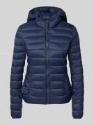 REVIEW Steppjacke mit Kapuze in Marine, Größe M