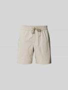 MAISON KITSUNÉ Shorts mit elastischem Bund in Beige, Größe 40