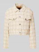 BOSS Orange Blazer mit Fransen Modell 'Jafresi' in Sand, Größe 34