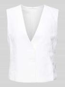 Lanius Weste mit verdeckter Verschlussleiste in Weiss, Größe 42