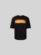 Dsquared2 T-Shirt mit Label-Print in Black, Größe L