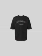 Dsquared2 T-Shirt mit Label-Print in Black, Größe S