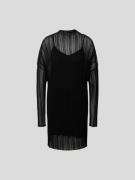 Anine Bing Minikleid mit semitransparentem Besatz in Black, Größe M