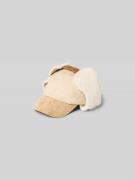 Kenzo Base Cap mit Besatz aus Schafswolle in Ecru, Größe 1