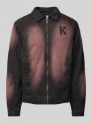 KARL KANI Jeansjacke mit Label-Badge in Black, Größe XS