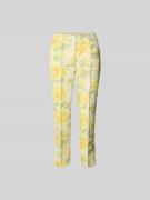 Kenzo Stoffhose mit Bundfalten in GELB, Größe 40
