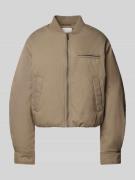 mbyM Bomberjacke mit Leistentaschen Modell 'Abrielle' in Taupe, Größe ...