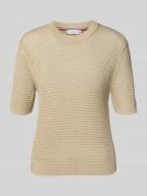 Tommy Hilfiger Regular Fit Häkelpullover aus Baumwoll-Mix in Sand, Grö...