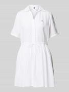 Tommy Hilfiger Ausgestelltes Hemdblusenkleid aus reinem Leinen in Weis...