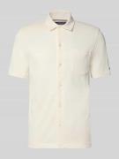 Tommy Hilfiger Regular Fit Freizeithemd mit Mesh-Struktur in Weiss, Gr...