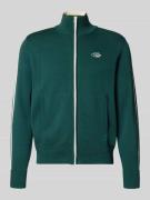 PROHIBITED Strickjacke mit Reißverschluss in Dunkelgruen, Größe M