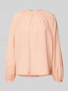 Scotch & Soda Regular Fit Bluse mit Schlüsselloch-Ausschnitt in Aprico...