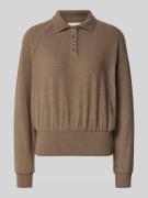 OPUS Strickpullover mit Polokragen Modell 'Geigi' in Hellbraun, Größe ...