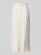 Milano Italy Stoffhose mit Pattentaschen in Sand, Größe 42