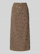 WEEKDAY Wickelrock mit Stitchings Modell 'Salem' in Mittelbraun, Größe...