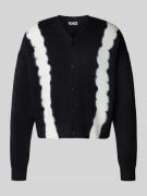 WEEKDAY Strickjacke mit V-Ausschnitt Modell 'Konrad' in Hellblau, Größ...