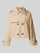 ICHI Jacke mit Leistentaschen Modell 'EPARZA' in Beige, Größe 44