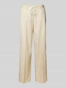 Tom Tailor Wide Fit Weite Hose mit Kordelzug Modell 'LEA' in Beige, Gr...