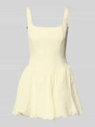 Forever New Cocktailkleid aus Leinen-Mix mit Smok-Details Modell 'Heid...