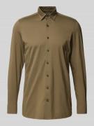 OLYMP Regular Fit Business-Hemd mit Kentkragen in Schlamm, Größe 43