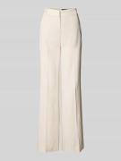 Marc Cain Wide Fit High Waist Stoffhose aus Leinen-Mix mit Viskose-Ant...