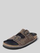 Verbenas Sandalen mit Dornschließe Modell 'GALATEA' in Graphit, Größe ...