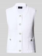 monari Strickweste mit seitlichen Taschen in Offwhite, Größe 34
