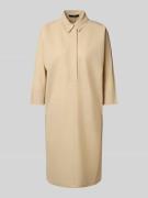 Someday Knielanges Kleid mit Umlegekragen Modell 'Quirve' in Sand, Grö...
