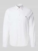 PAUL SMITH Tailored Fit Freizeithemd mit Kentkragen in Weiss, Größe S