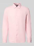 MCNEAL Leinenhemd mit Kentkragen in Rose, Größe L