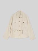 Tom Tailor Kurzblazer mit Taillengürtel aus Leinen-Mix in Sand, Größe ...