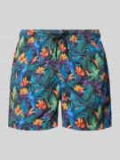 MCNEAL Badehose im Allover-Look in Blau, Größe L